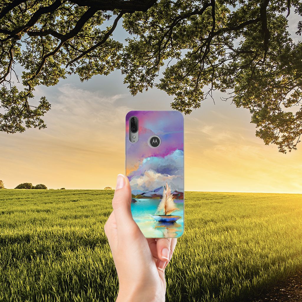 Hoesje maken Motorola Moto E6 Plus Boat