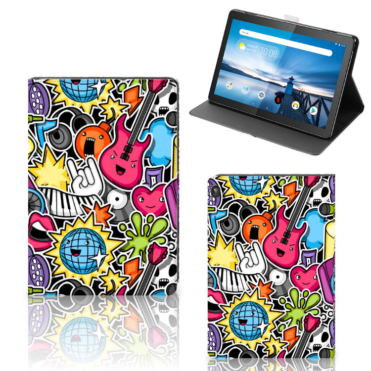 Lenovo Tablet M10 Tablet Hoes met standaard Punk Rock