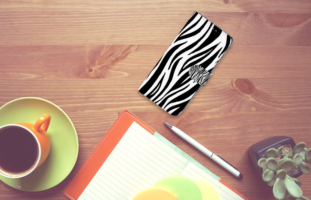 OnePlus Nord N10 Telefoonhoesje met Pasjes Zebra