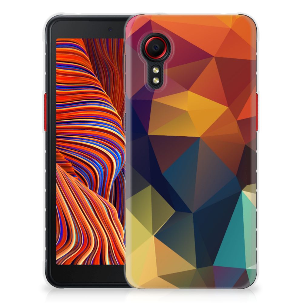 Samsung Galaxy Xcover 5 TPU Hoesje Polygon Color