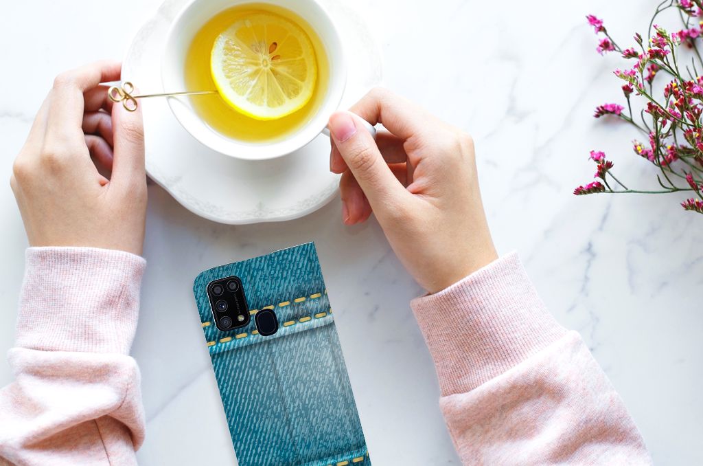 Samsung Galaxy M31 Hippe Standcase Jeans - B2C Telecom
