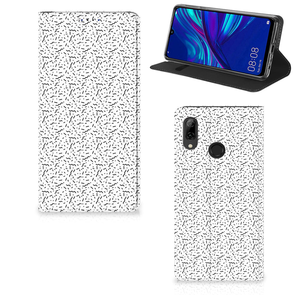 Huawei P Smart (2019) Hoesje met Magneet Stripes Dots