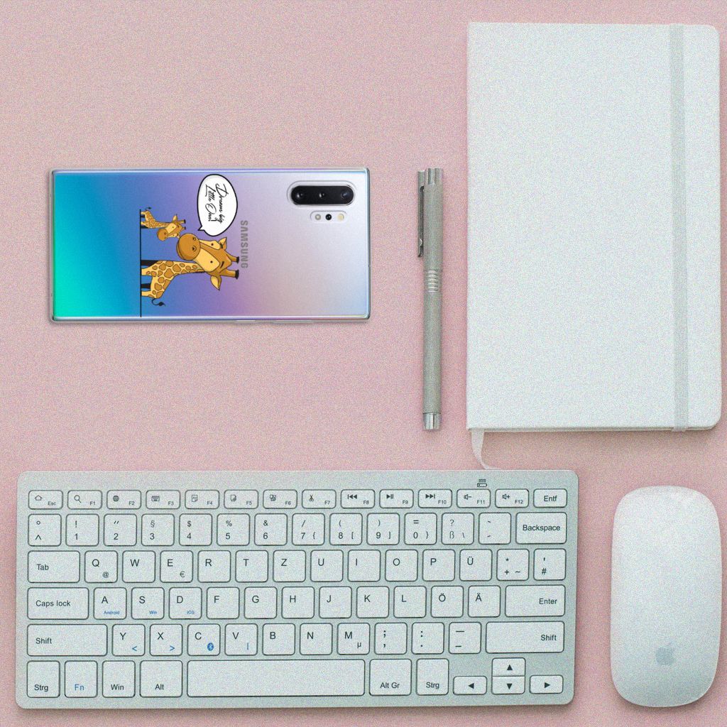 Samsung Galaxy Note 10 Plus Telefoonhoesje met Naam Giraffe