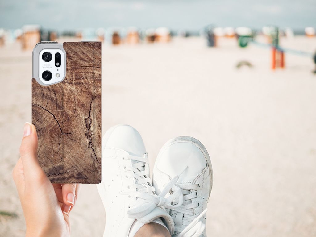 OPPO Find X5 Pro Book Wallet Case Tree Trunk - B2C Telecom