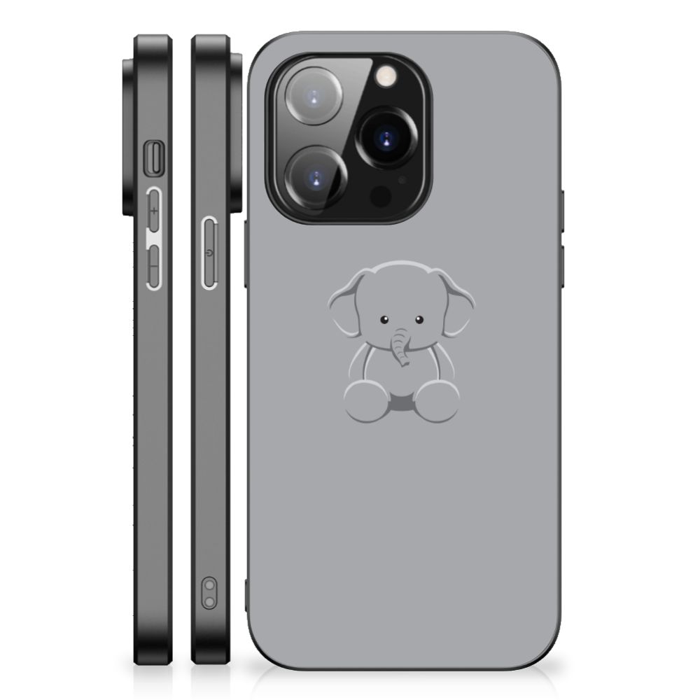 iPhone 14 Pro Hoesje Grijs Baby Olifant B2C Telecom