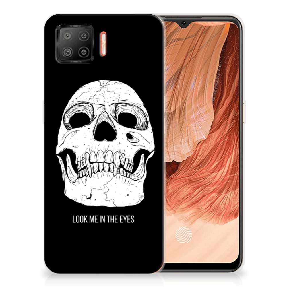 Silicone Back Case OPPO A73 4G Skull Eyes