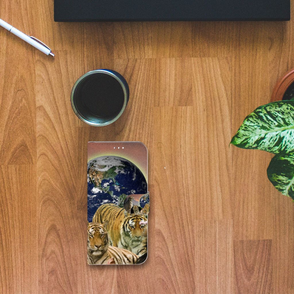 Samsung Galaxy S10 Plus Telefoonhoesje met Pasjes Roofdieren