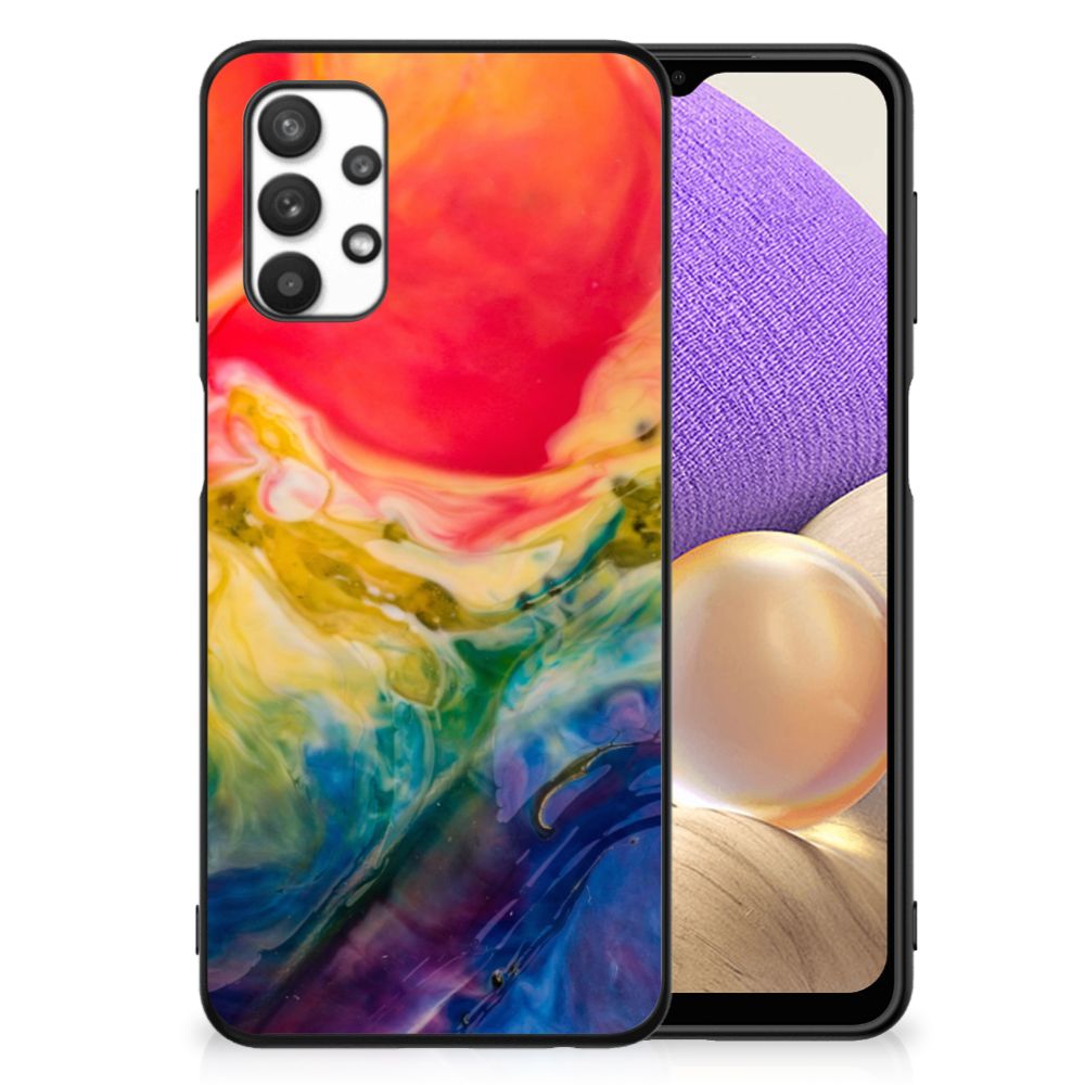 Kleurrijke Telefoonhoesje Samsung Galaxy A32 5G Watercolor Dark