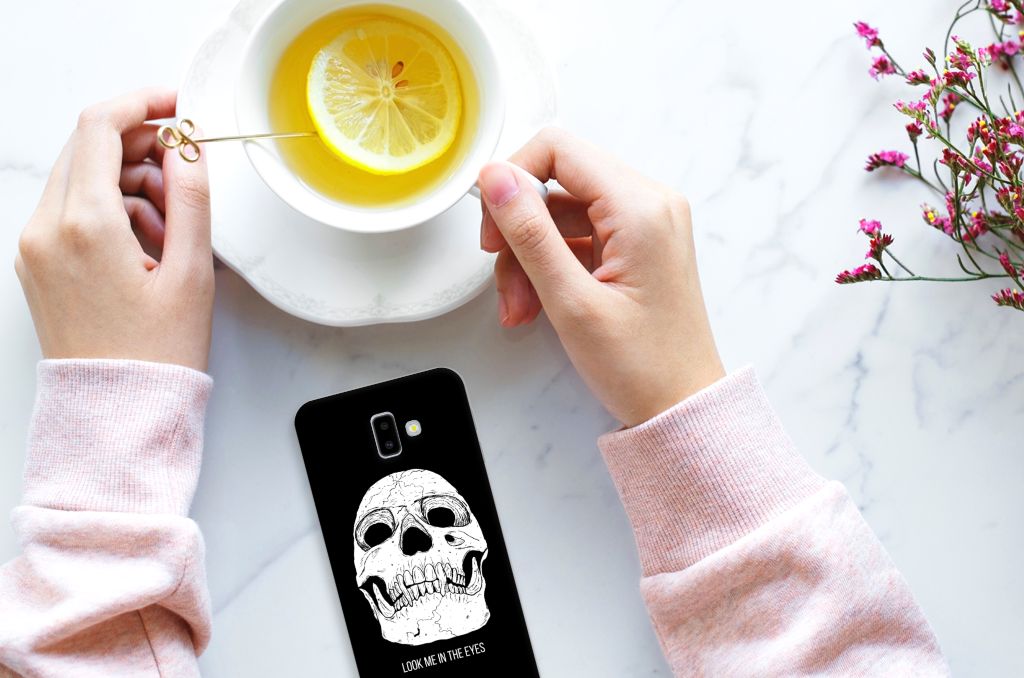 Silicone Back Case Samsung Galaxy J6 Plus (2018) Skull Eyes