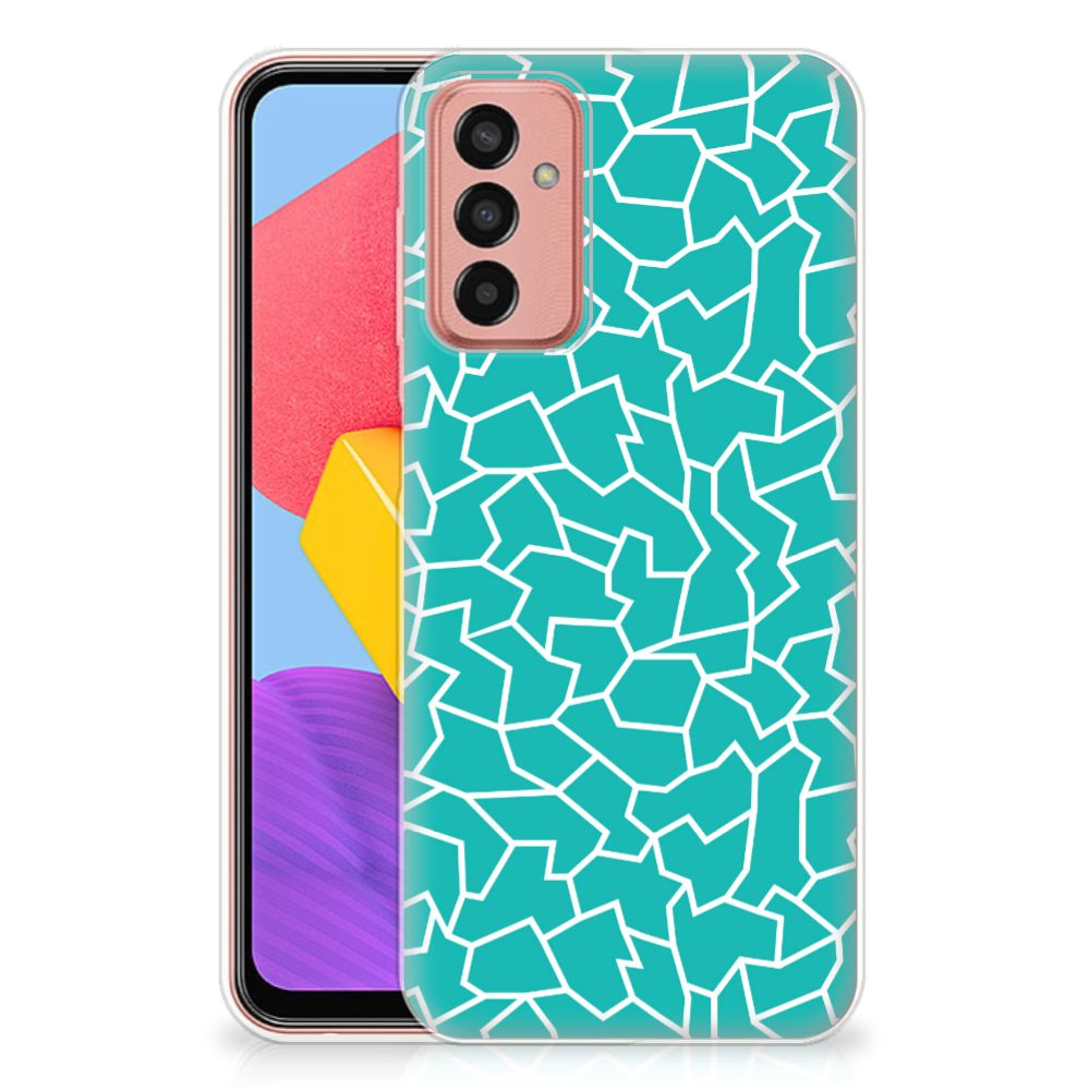 Samsung Galaxy M13 | M23 Hoesje maken Cracks Blue