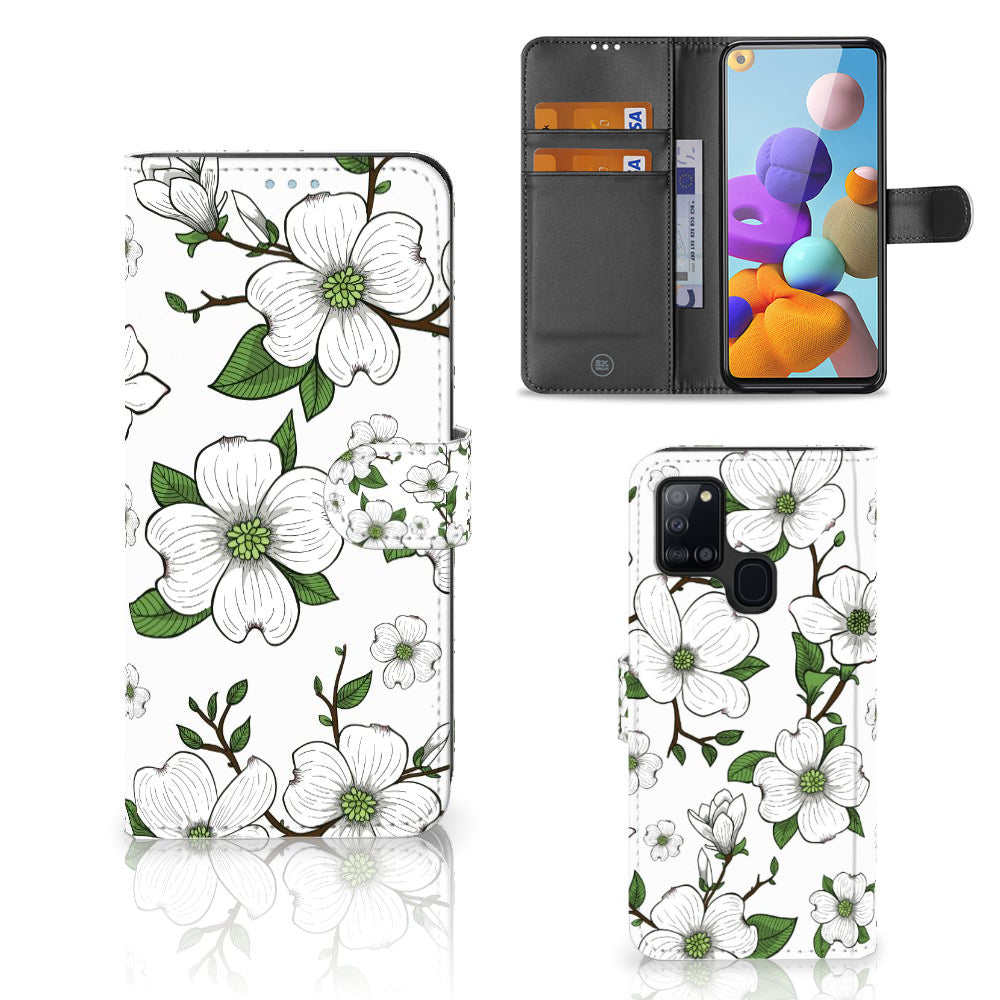 Samsung Galaxy A21s Hoesje Dogwood Flowers