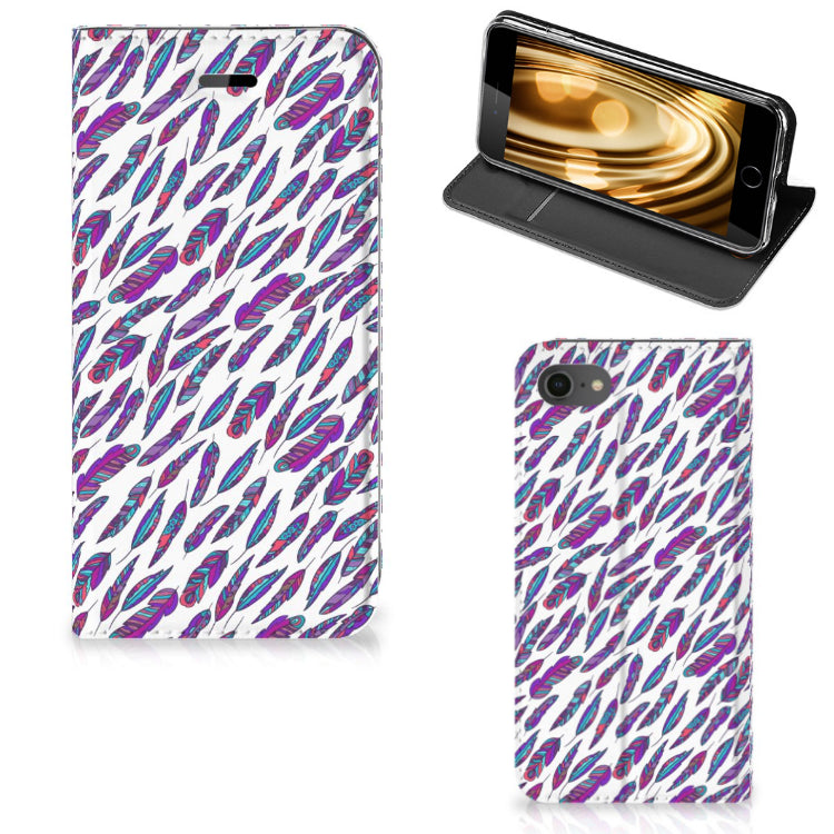 iPhone 7 | 8 | SE (2020) | SE (2022) Hoesje met Magneet Feathers Color
