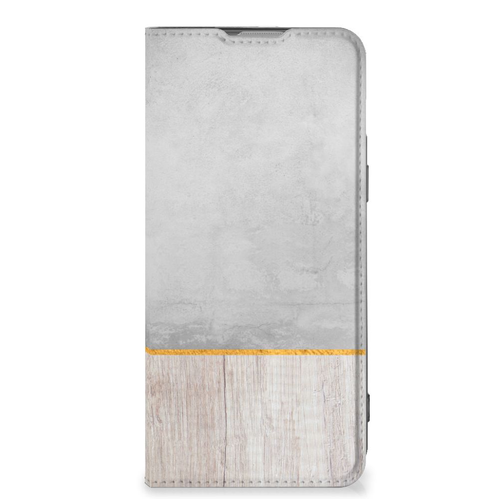 OnePlus Nord 2T Book Wallet Case Wood Concrete - B2C Telecom
