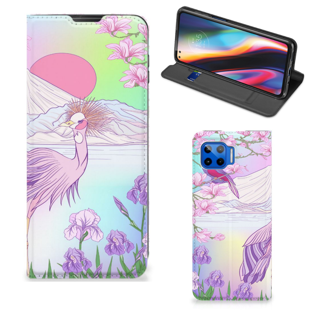 Motorola Moto G 5G Plus Hoesje maken Bird - B2C Telecom