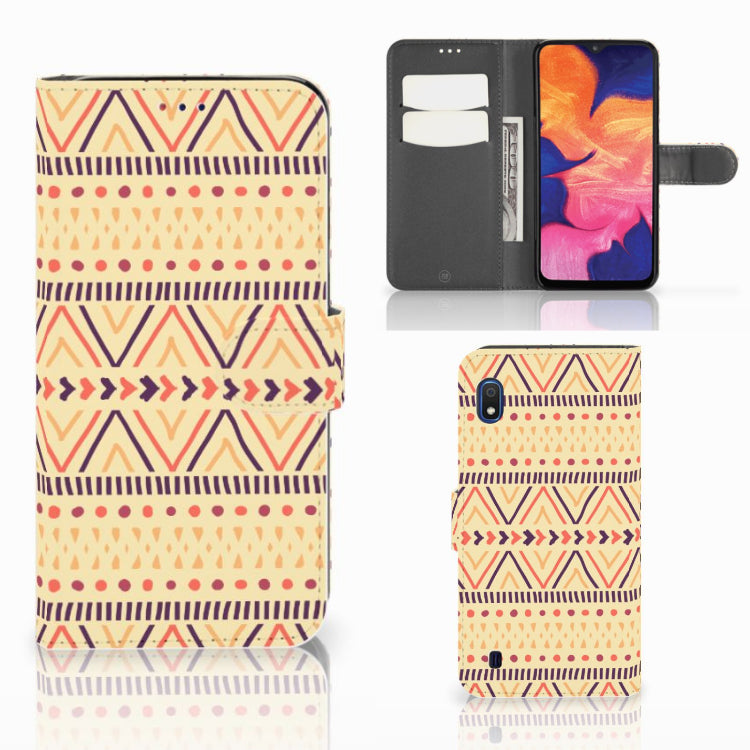 Samsung Galaxy A10 Telefoon Hoesje Aztec Yellow