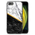 iPhone SE 2022 | SE 2020 | 7/8 Marmeren Print Telefoonhoesje Marmer Wit Zwart - Origineel Cadeau Man
