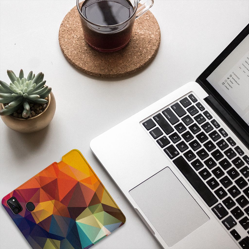 Samsung Galaxy M30s | M21 Stand Case Polygon Color - B2C Telecom