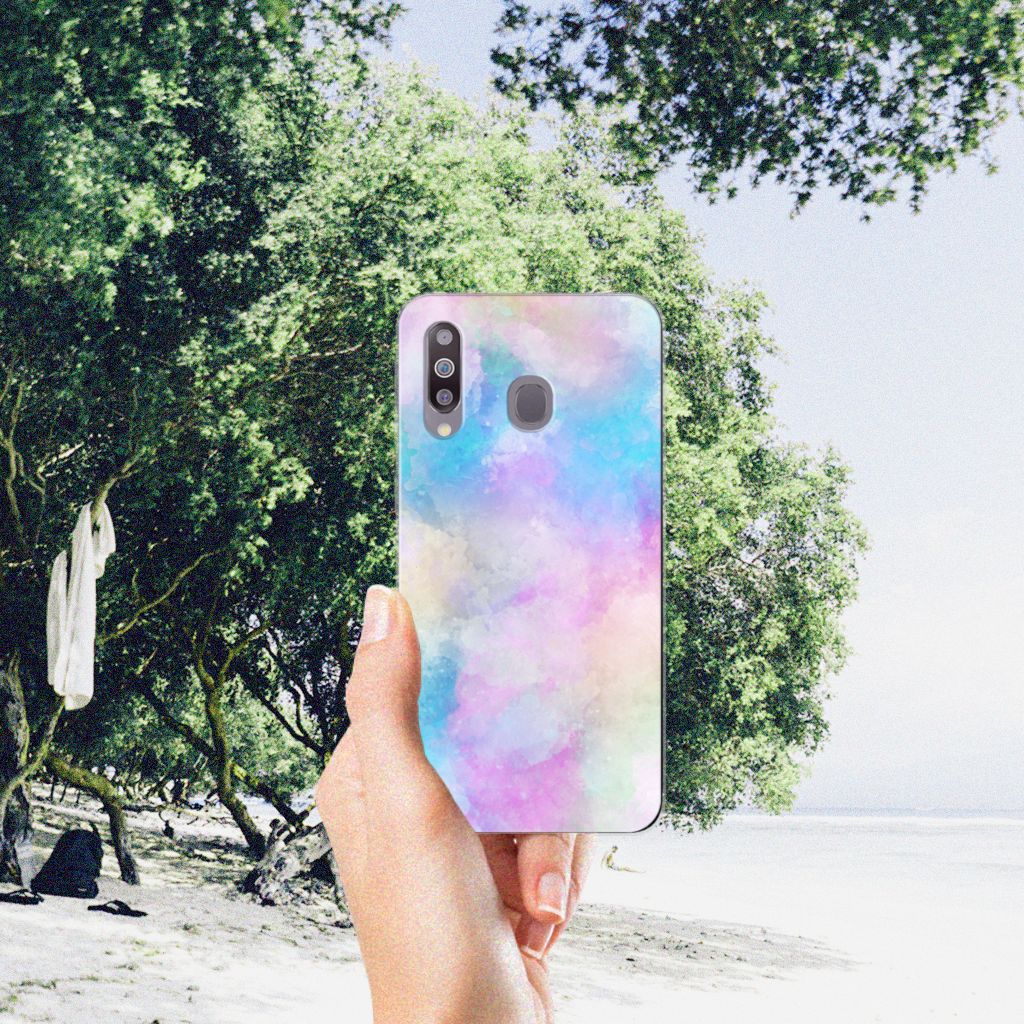 Hoesje maken Samsung Galaxy M30 Watercolor Light