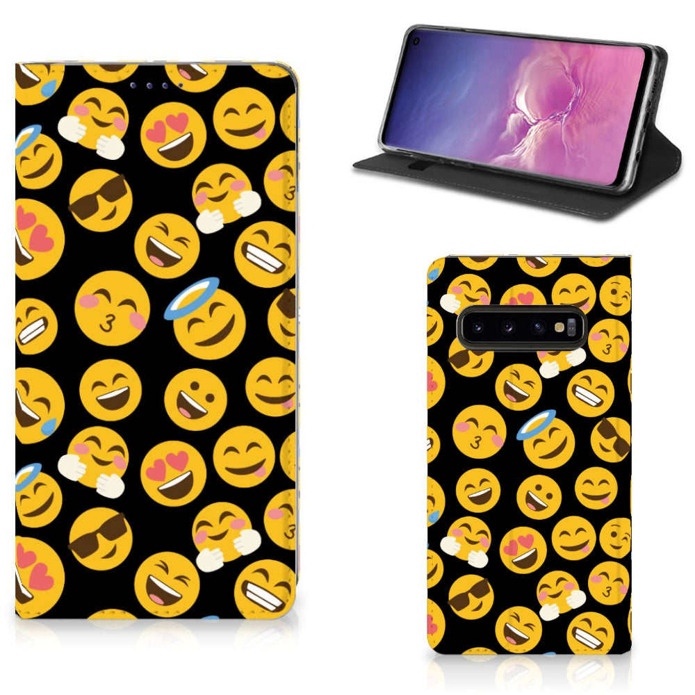 Samsung Galaxy S10 Hoesje met Magneet Emoji