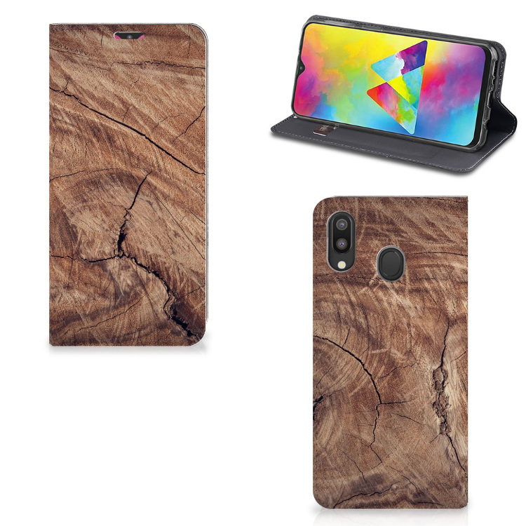 Samsung Galaxy M20 Book Wallet Case Tree Trunk