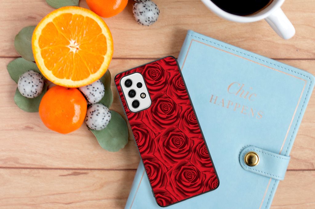 Samsung Galaxy A23 Bloemen Hoesje Red Roses B2C Telecom