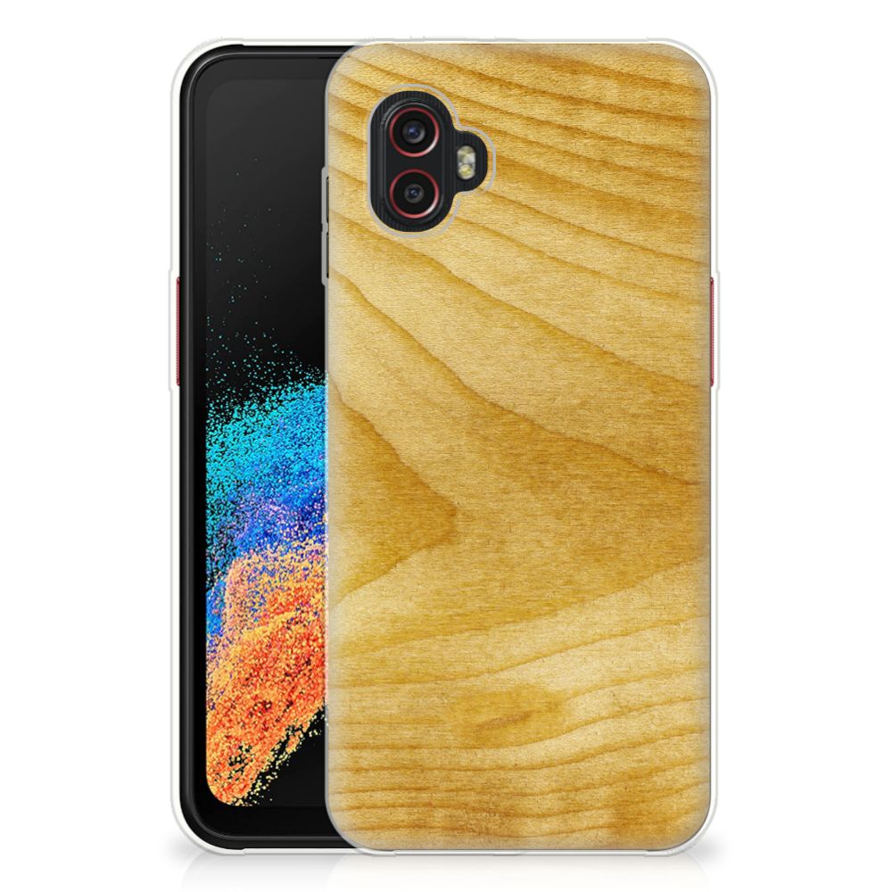 Samsung Galaxy Xcover 6 Pro Bumper Hoesje Licht Hout B2C Telecom
