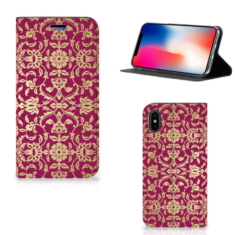Telefoon Hoesje Apple iPhone X | Xs Barok Pink