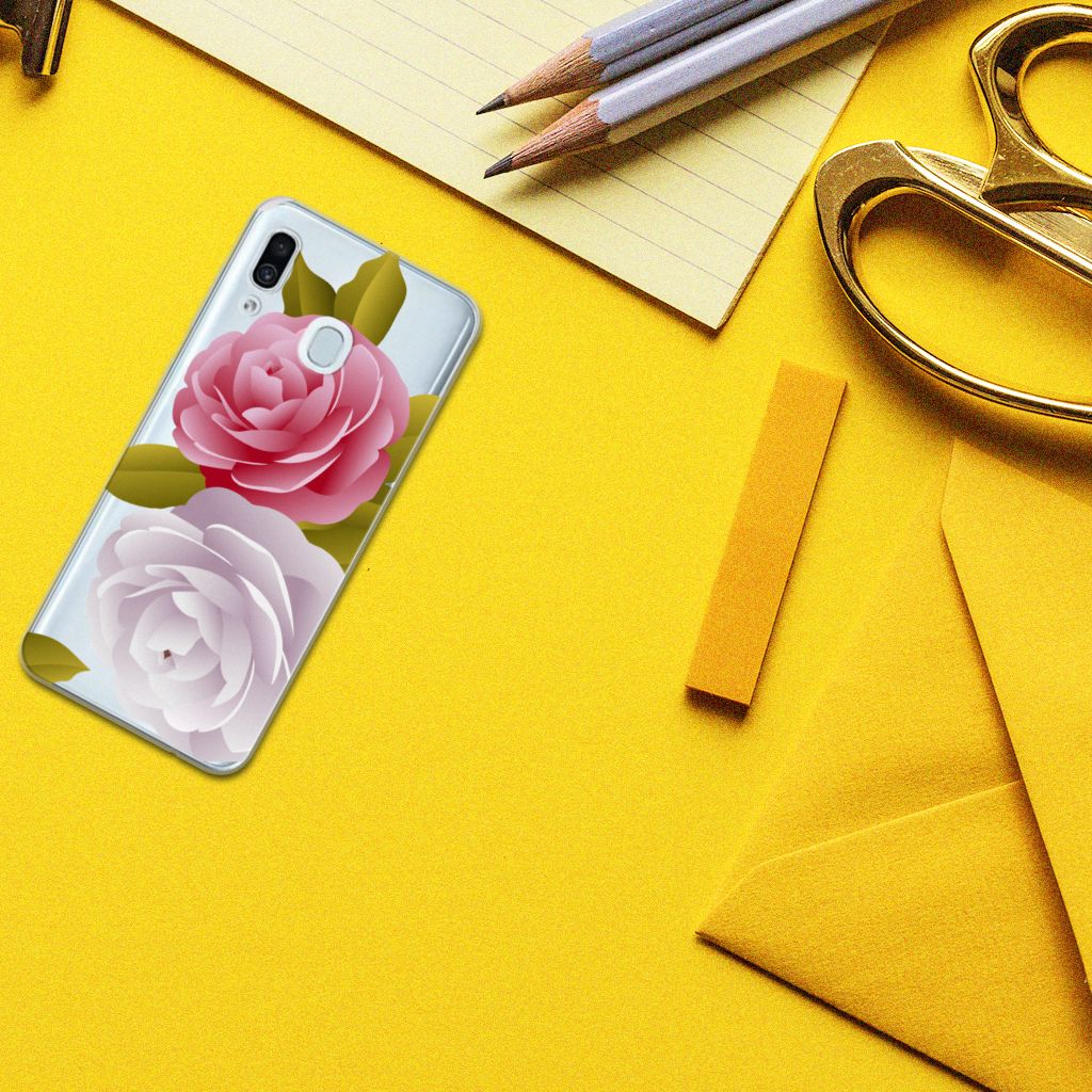 Samsung Galaxy A30 TPU Case Roses