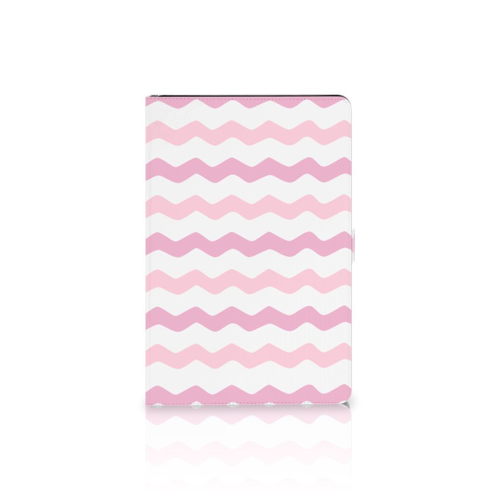 Samsung Galaxy Tab S7 FE | S7+ | S8+ Tablet Hoes Waves Roze