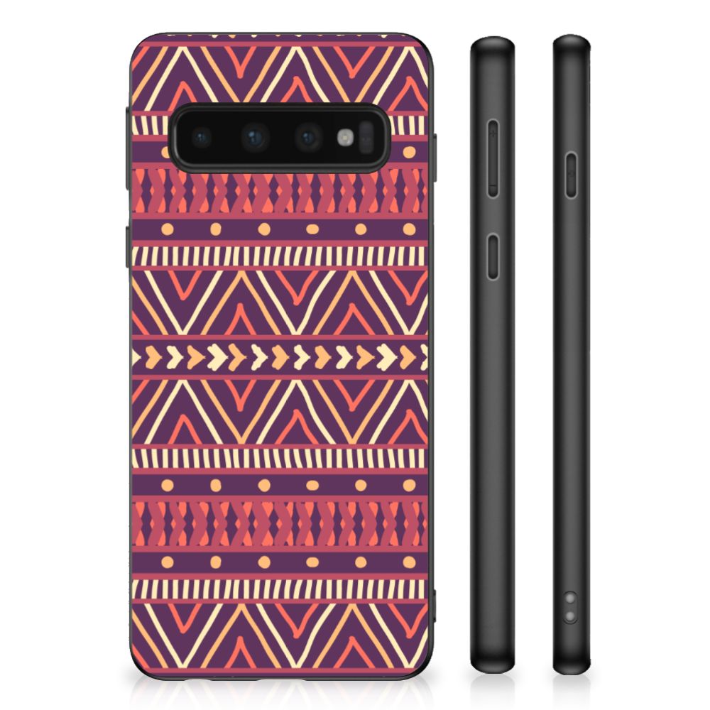Samsung Galaxy S10 Bumper Case Aztec Paars B2C Telecom