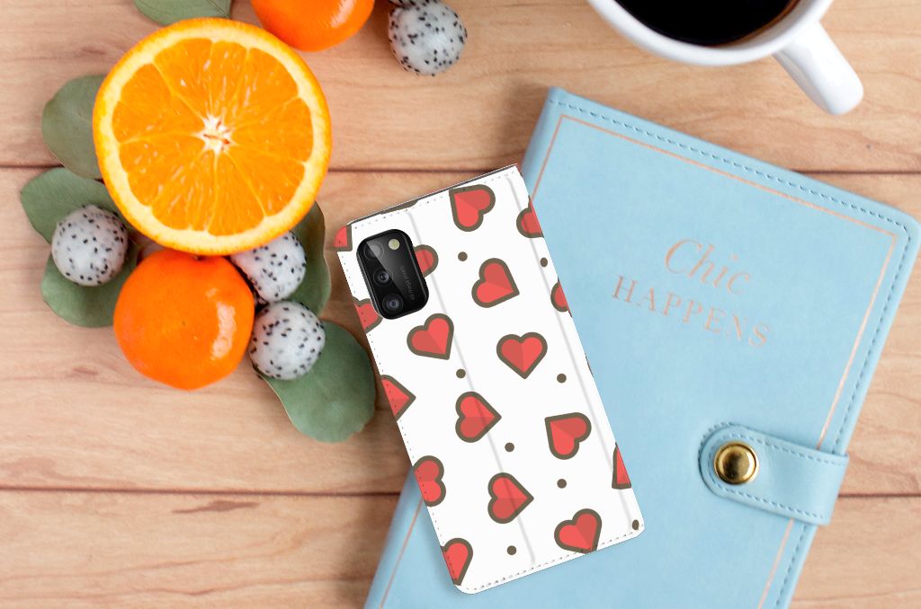Samsung Galaxy A41 Hoesje met Magneet Hearts - B2C Telecom