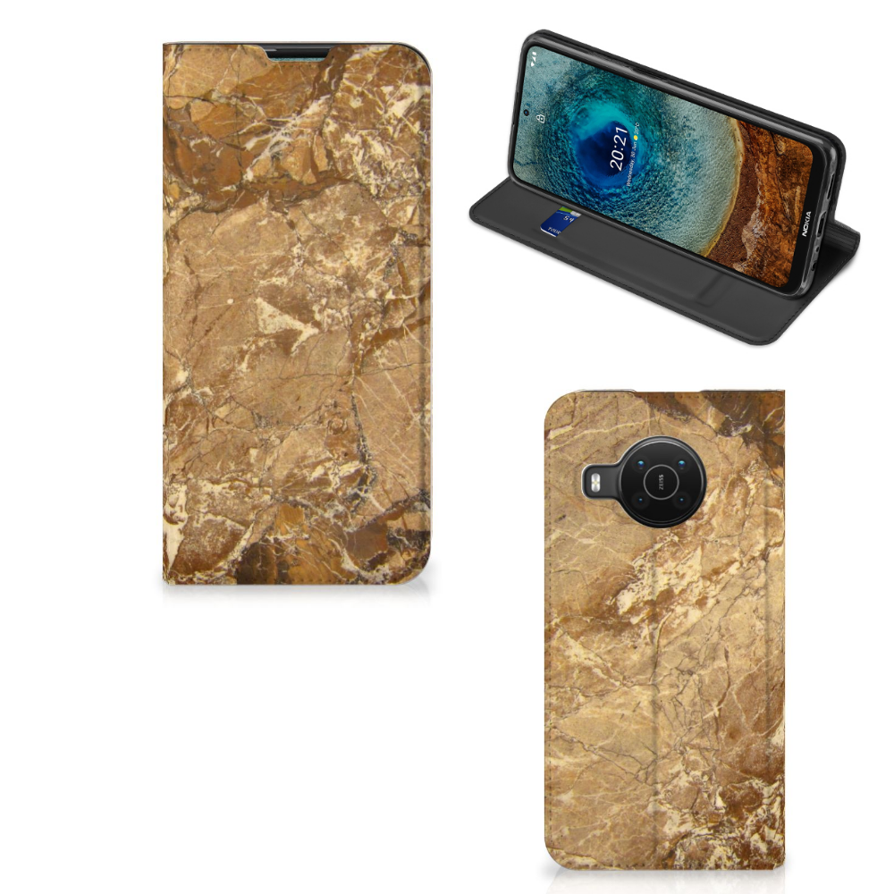 Nokia X20 | X10 Standcase Marmer Creme - B2C Telecom