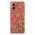 Motorola Moto G84 Case Gouden Bloemen