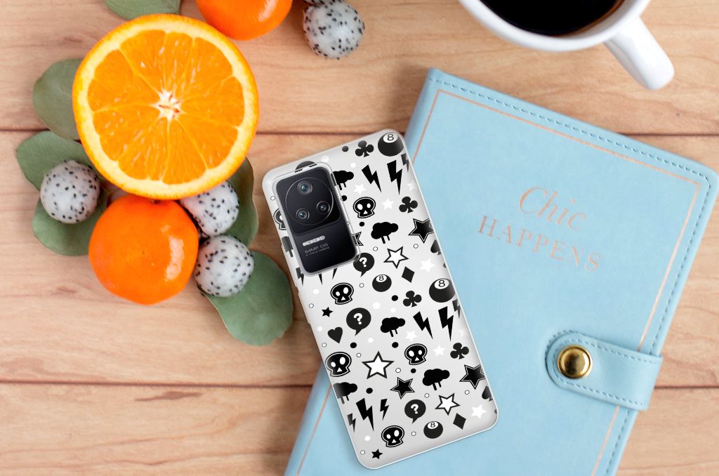 Silicone Back Case Xiaomi Poco F4 Silver Punk B2C Telecom