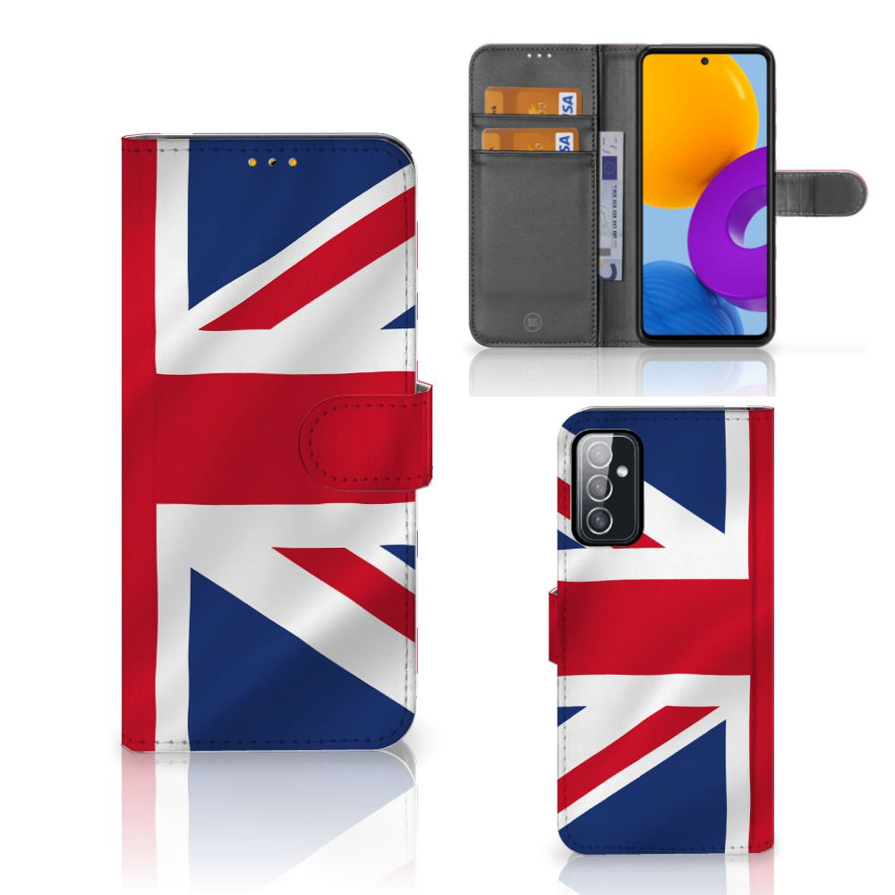 Samsung Galaxy M52 Bookstyle Case Groot-Brittannië