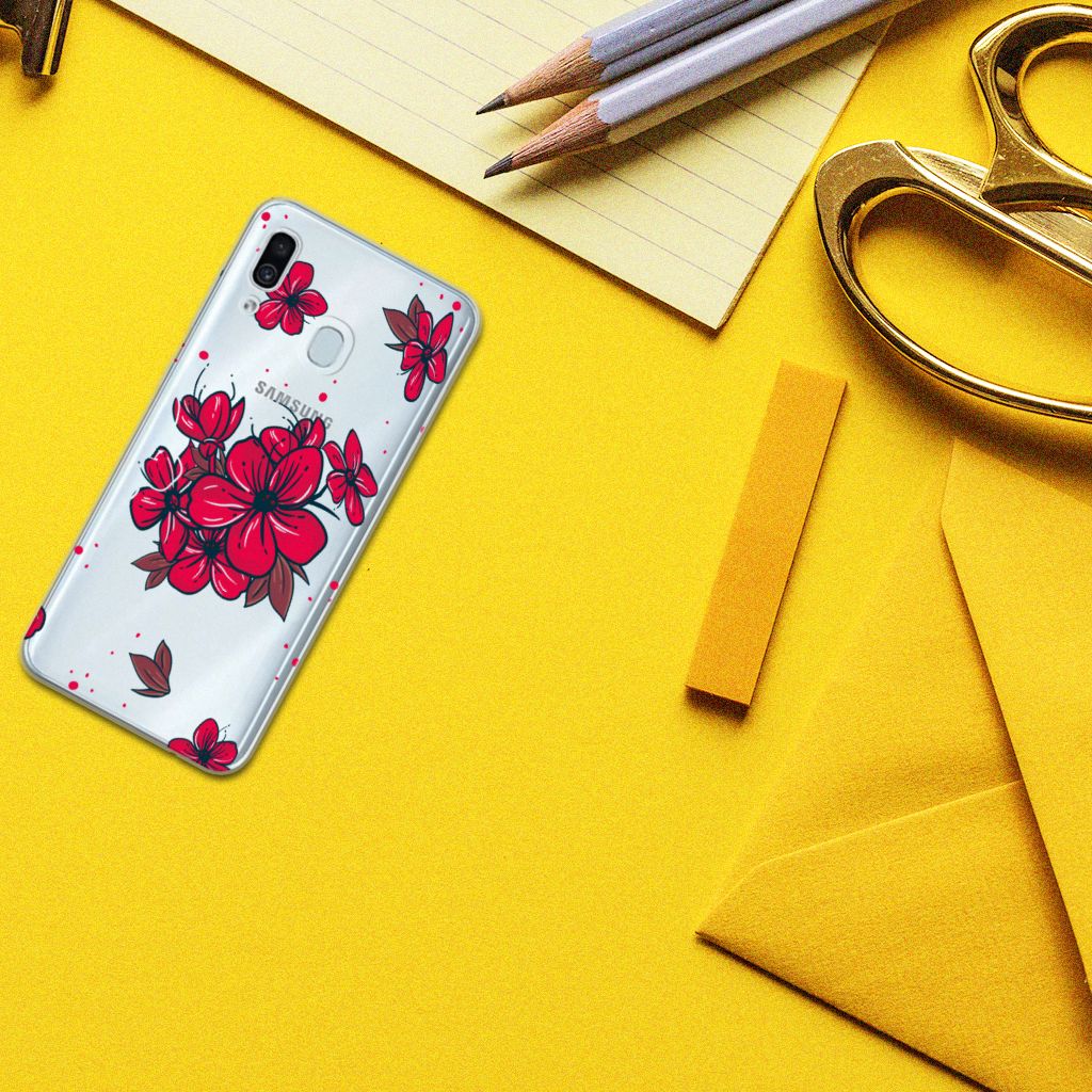 Samsung Galaxy A30 TPU Case Blossom Red