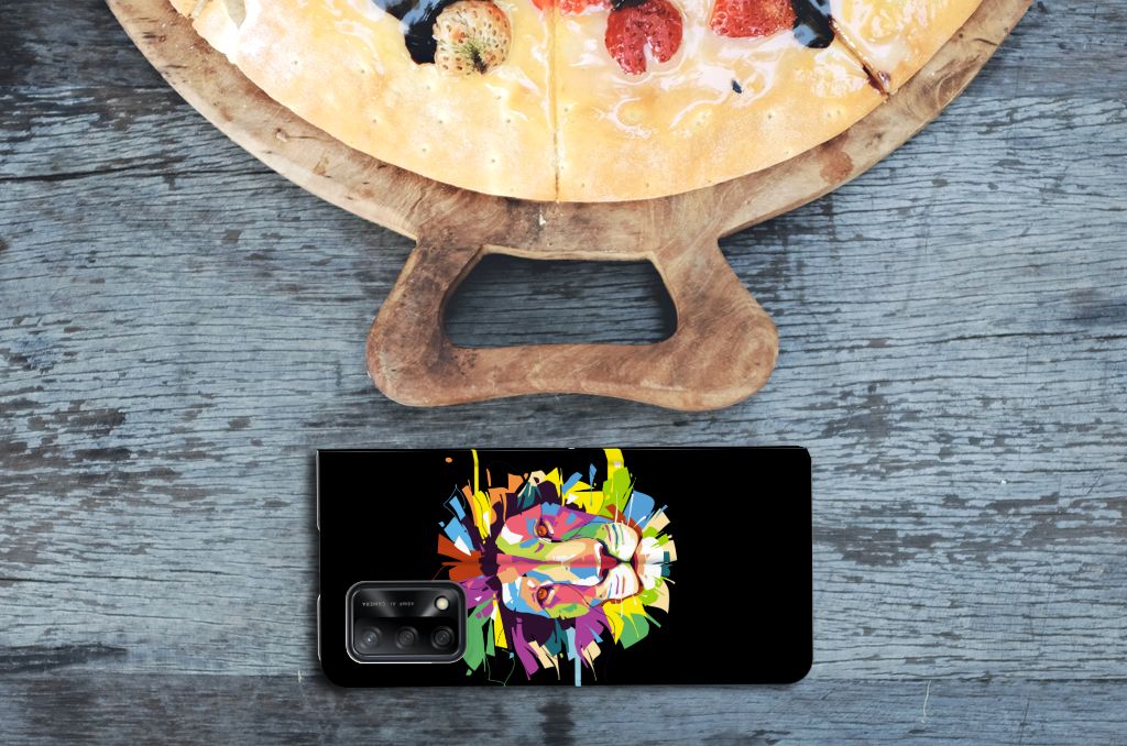OPPO A74 4G Magnet Case Lion Color - B2C Telecom