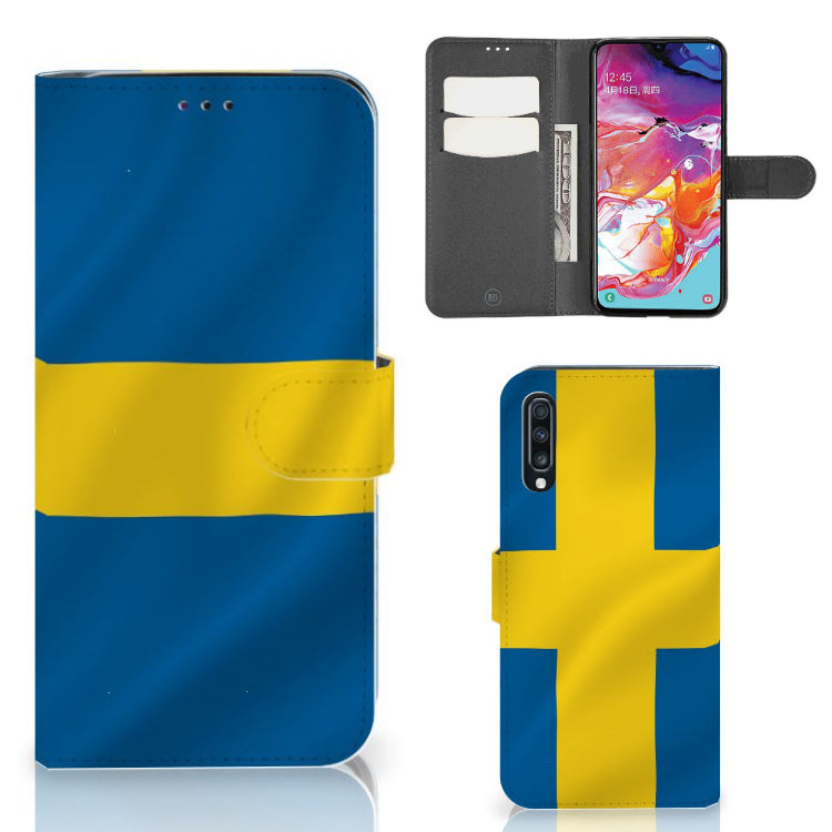 Samsung Galaxy A70 Bookstyle Case Zweden