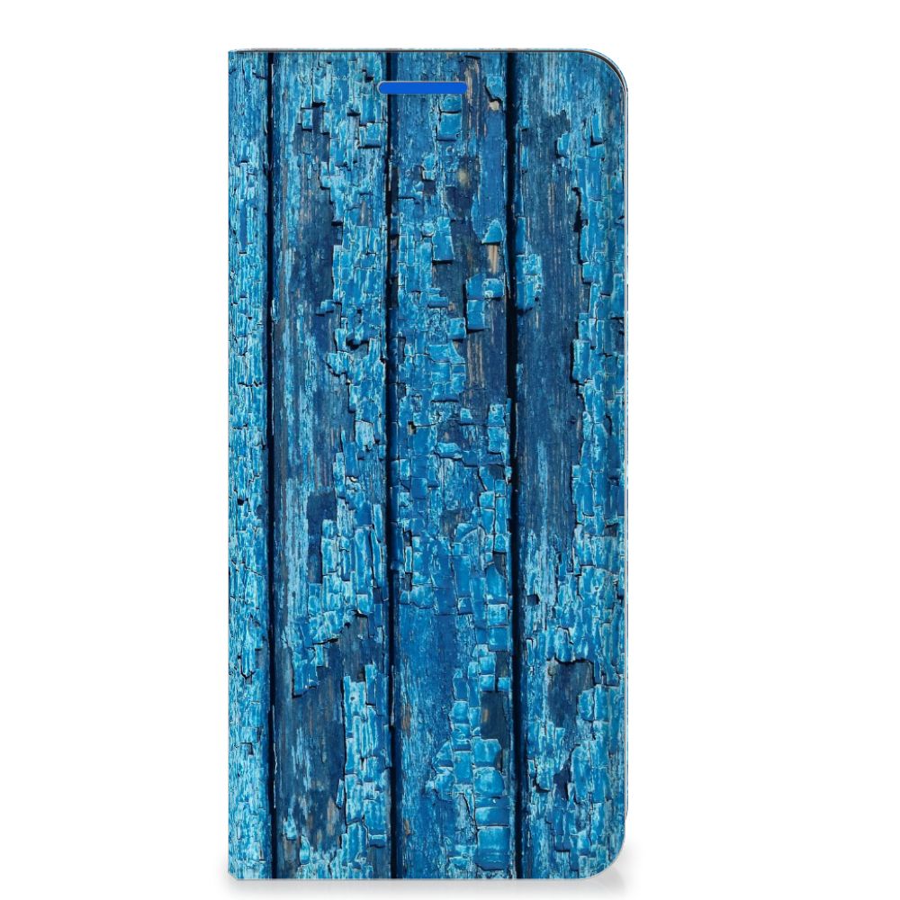 OPPO Reno6 5G Book Wallet Case Wood Blue - B2C Telecom