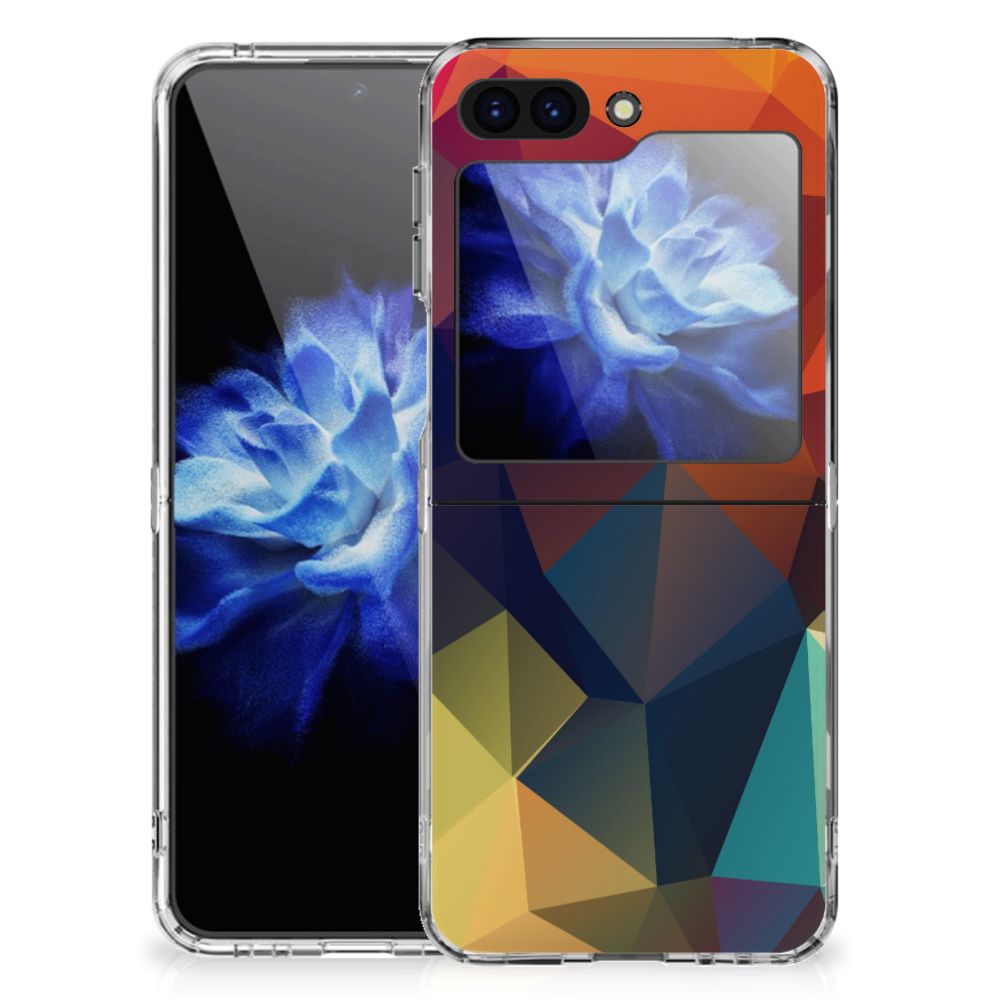 Samsung Galaxy Z Flip 5 TPU Hoesje Polygon Color