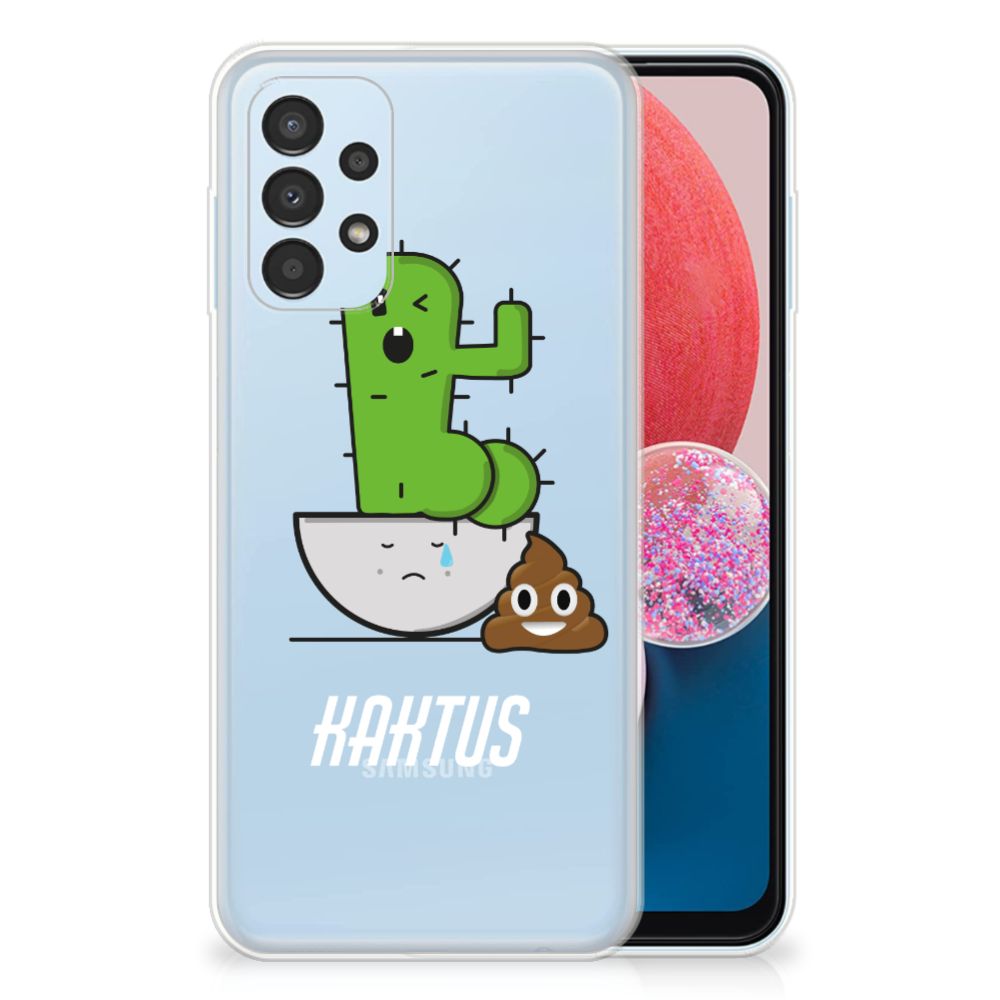 Samsung Galaxy A13 4G Telefoonhoesje met Naam Cactus Poo