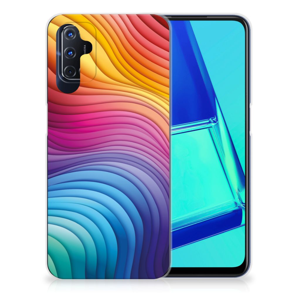 TPU Case voor OPPO A52 | A72 Flowers Blue