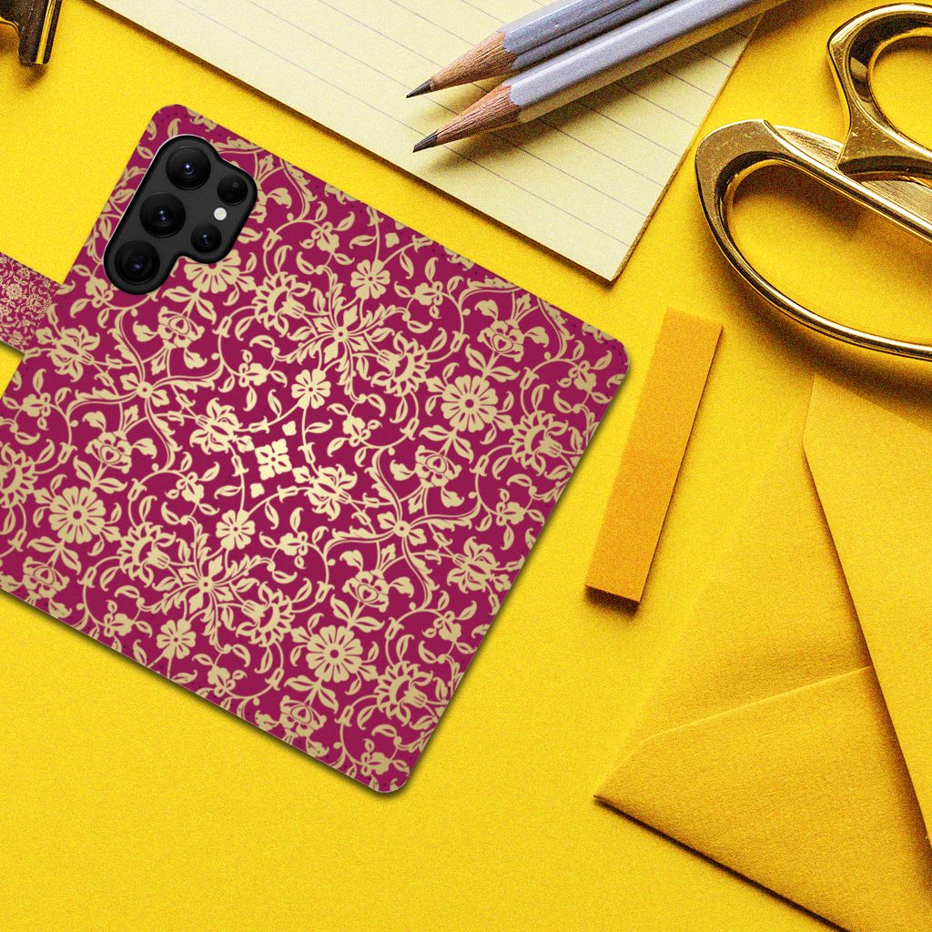 Wallet Case Samsung Galaxy S23 Ultra Barok Pink