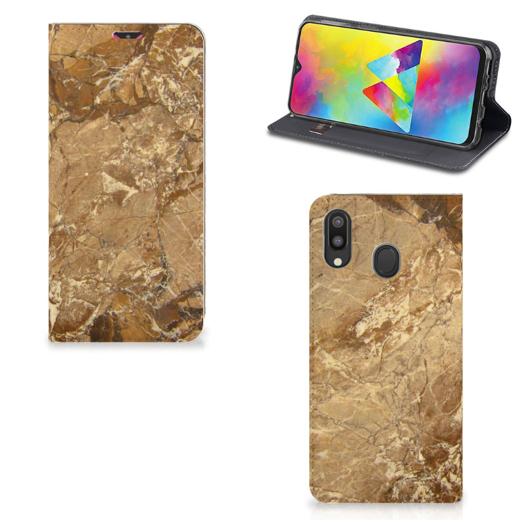 Samsung Galaxy M20 Standcase Marmer Creme