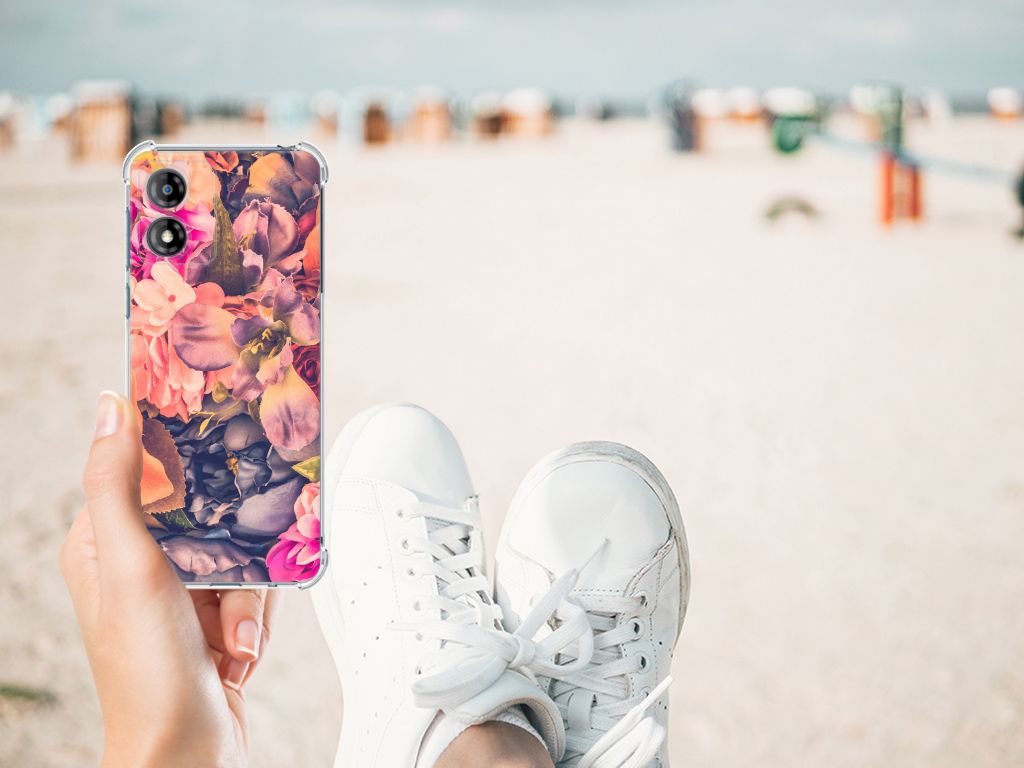 Motorola Moto E13 Case Bosje Bloemen B2C Telecom