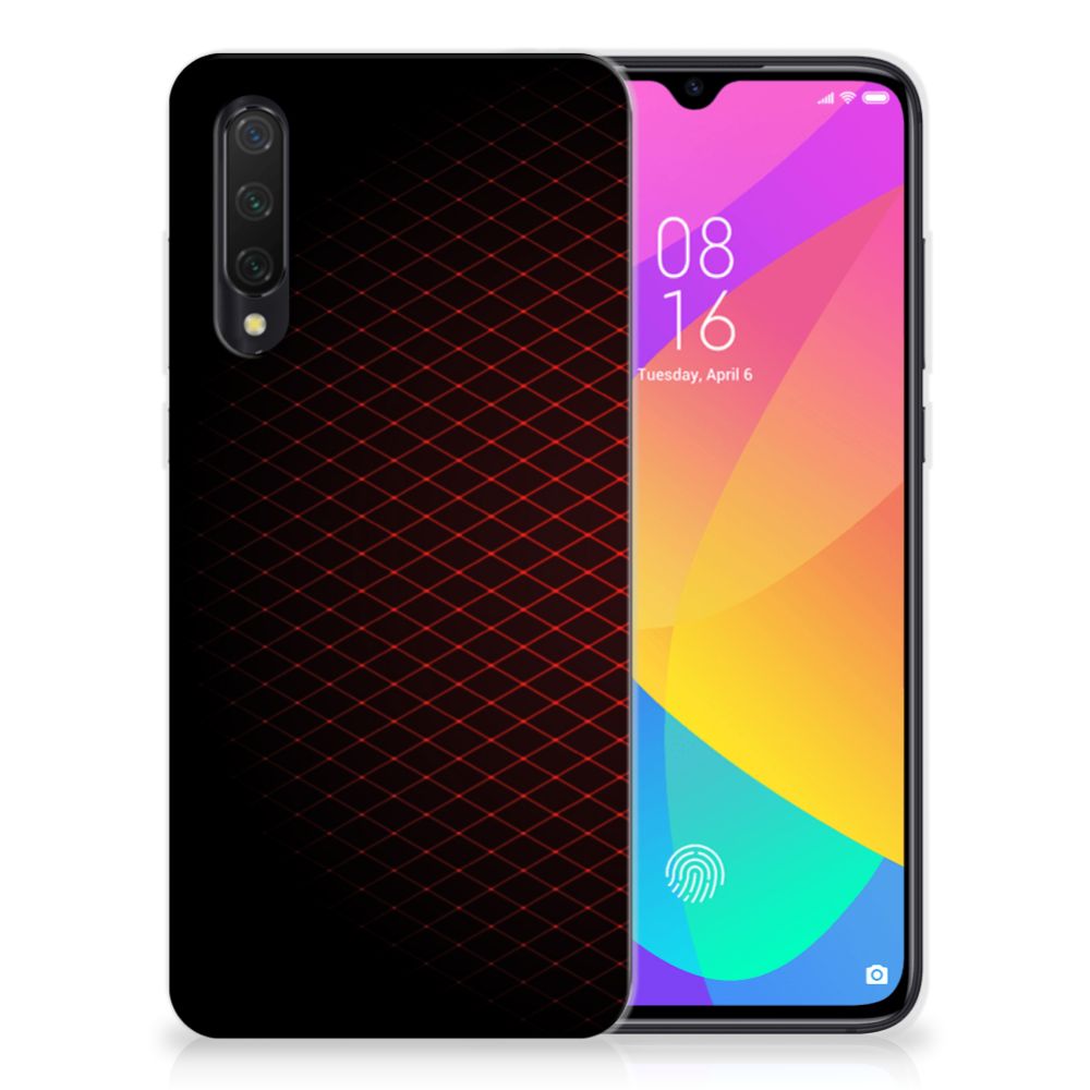 Xiaomi Mi 9 Lite TPU bumper Geruit Rood B2C Telecom
