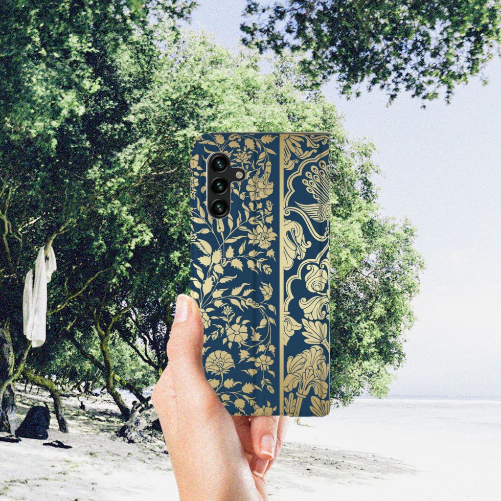 Samsung Galaxy A13 (5G) | Samsung Galaxy A04s Smart Cover Beige Flowers - B2C Telecom