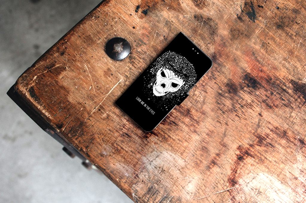 Telefoonhoesje met Naam Samsung Galaxy S22 Plus Skull Hair