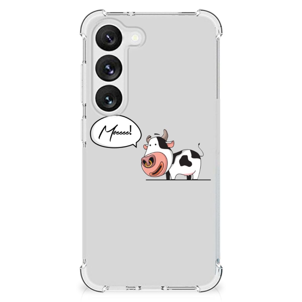 Samsung Galaxy S23 Stevig Bumper Hoesje Cow B2C Telecom