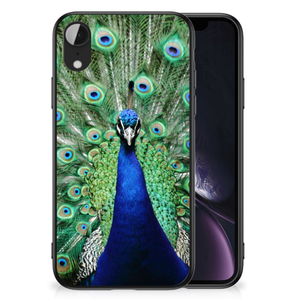 Apple iPhone XR Dierenprint Telefoonhoesje Pauw